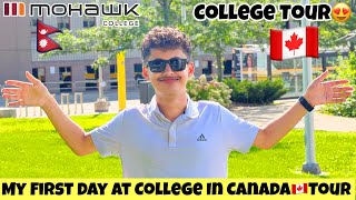 My First Day At College In Canada🇨🇦Mohawk College Tour🇳🇵 [upl. by Aicylla432]