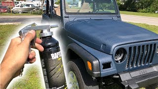 Painting My Entire Jeep With Upol Raptor Liner  DIY [upl. by Grizel]