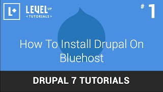 Drupal 7 Tutorials 1  How To Install Drupal On Bluehost [upl. by Alik]