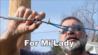 Installing a backyard clothesline [upl. by Cinimod929]