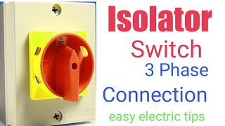 Isolator switch connection [upl. by Atiuqahc]