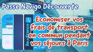 Passe Navigo Découverte｜ Economiser vos frais de transport en commun pendant vos séjours à Paris [upl. by Hakceber]