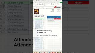 Attendance Tracker Template in Excel  Excel Tips and Tricks [upl. by Ahseniuq374]