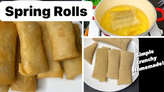 Nigerian springRoll Recipe  for Beginners  Homemade [upl. by Eniron]