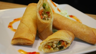 Chicken Spring Rolls Recipe [upl. by Ssepmet669]