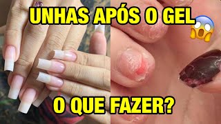 COMO RECUPERAR AS UNHAS APÓS O GEL  4 DICAS [upl. by Nelag]