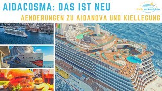 AIDAcosma Das ist neu Die Unterschiede zu AIDAnova  Kiellegung in Warnemünde [upl. by Naawaj]