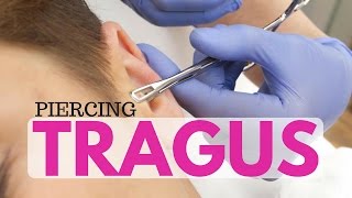 PIERCING TRAGUS ☊ Cómo se hace [upl. by Cirenoj]