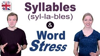 Syllables and Word Stress  English Pronunciation Lesson [upl. by Llamaj]