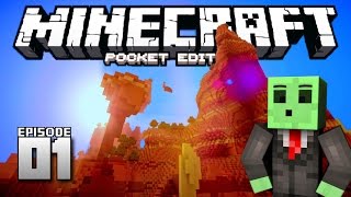 Lets Play Minecraft PE  Ep1  The Adventure Begins [upl. by Tezile]