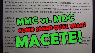 MMC e MDC  6 QUESTÕES CONCURSO [upl. by Aietal]