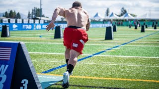 Event 11  Sprint Sled Sprint  2020 CrossFit Games [upl. by Yatnoj]