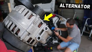 ALTERNATOR REPLACEMENT REMOVAL BMW E90 E91 E92 E93 [upl. by Wenonah]