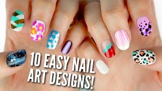 10 Easy Nail Art Designs for Beginners The Ultimate Guide [upl. by Pitzer819]