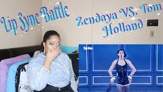 Zendaya VS Tom HollandLip Sync BattleReaction No words😂 [upl. by Aronid273]