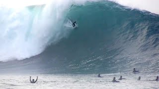 Surfers Catch Unbelievable Waves at The Wedge [upl. by Nahor]