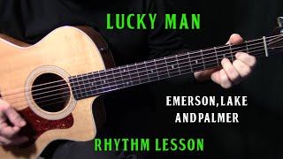 how to play quotLucky Manquot on guitar by Emerson Lake amp Palmer  acoustic guitar lesson [upl. by Comethuauc]