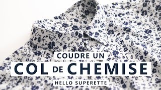 TUTO COUTURE CHEMISE  COUDRE UN COL [upl. by Semaj283]