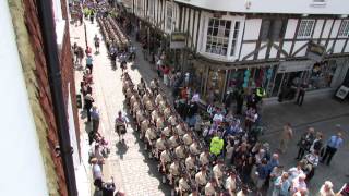 5 Scots marching into Canterbury Cathedral [upl. by Dlopoel]