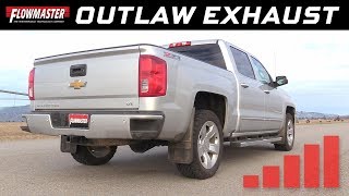 201419 GM SilveradoSierra 1500 53L  Outlaw Extreme CatBack Exhaust System 817916 [upl. by Tillo]