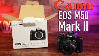 Canon EOS M50 Mark II Unboxing [upl. by Gladi962]