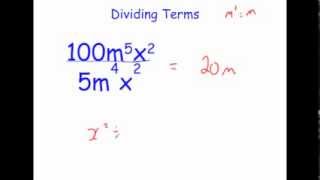 Dividing Algebraic Expressions [upl. by Lenahtan]