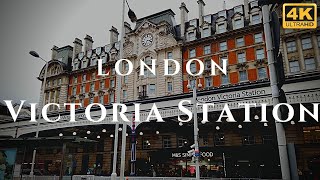 London Victoria Station Walk Through England 4K [upl. by Niggem646]