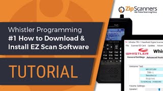 Whistler Police Scanner Programming 1 How to Download amp Install EZ Scan Software [upl. by Anyat323]