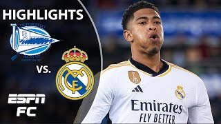 Real Madrid vs Alaves  LALIGA Highlights  ESPN FC [upl. by Tohcnarf]