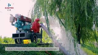 Mobile diesel engine selfpriming pump application  Better Technology CO LTD [upl. by Selin]