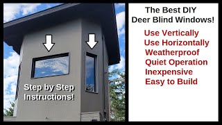 Deer Hunting Box Blind Window Build  The DIY Solution [upl. by Kciregor530]