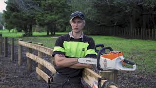 Product Review STIHL MSA 220 Battery Electric Chainsaw [upl. by Richers]