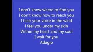 Lara Fabian  Adagio english version with lyrics [upl. by Attela]