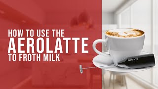 How To Use the AeroLatte To Froth Milk [upl. by Ube]