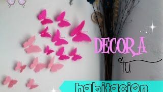 Mariposas de papel  Decora tu espacio  Varianidades D [upl. by Armalda]