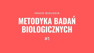 Metodyka badań biologicznych [upl. by Pals]