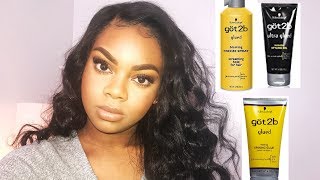 HOW TO  INSTALL YOUR LACE WIG WITH GOT 2B GLUE  PART 3 [upl. by Erlinna]