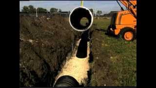 HDPE Pipe Installation Trench Preparation Part 1 [upl. by Nolaf]