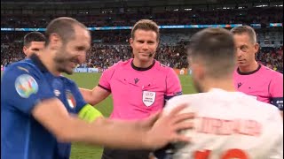 Giorgio Chiellini Freindly Fight Vs Jordi Alba Funny Moments Italy Vs Spain [upl. by Pip]