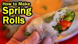 Spring Rolls  How to Roll Spring Rolls the Easy Way [upl. by Fillander201]