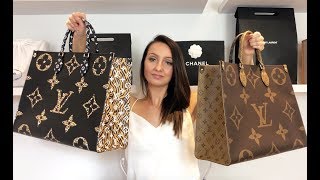 Louis Vuitton Jungle OnTheGo Black  Orange 2019  Reverse Monogram Comparison [upl. by Fayth]