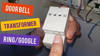 Doorbell transformer for GoogleRing installed in consumer unit [upl. by Edahsalof]