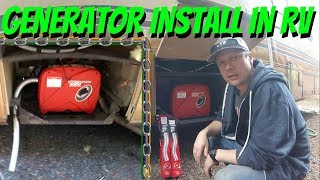 PORTABLE GENERATOR INSTALLED IN RV [upl. by Sigmund]