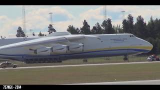 Extremly short takeoff  Antonov An225 Crazy Takeoff from Oslo Gardermoen [upl. by Niraa443]