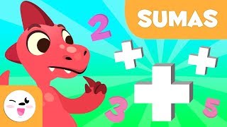 Sumas para niños  Aprende a sumar con Dinosaurios  Matemáticas para niños [upl. by Adelbert559]