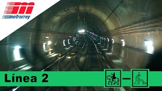 Metro de Monterrey  Línea 2 completa  ZaragozaSendero [upl. by Alba]