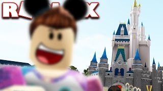 VISITING DISNEY WORLD IN ROBLOX [upl. by Donelle128]