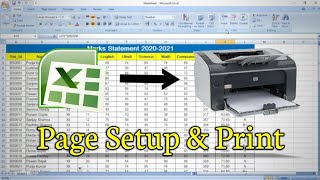 How to Print in Excel  Print Page Setup in Excel [upl. by Emiolhs]