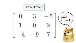 Invertible matrix [upl. by Lorrayne]