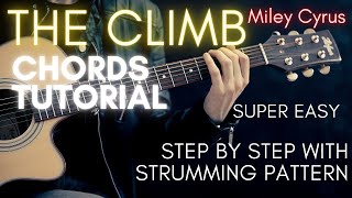 Miley Cyrus  The Climb Chords Guitar Tutorial [upl. by Nevaed]